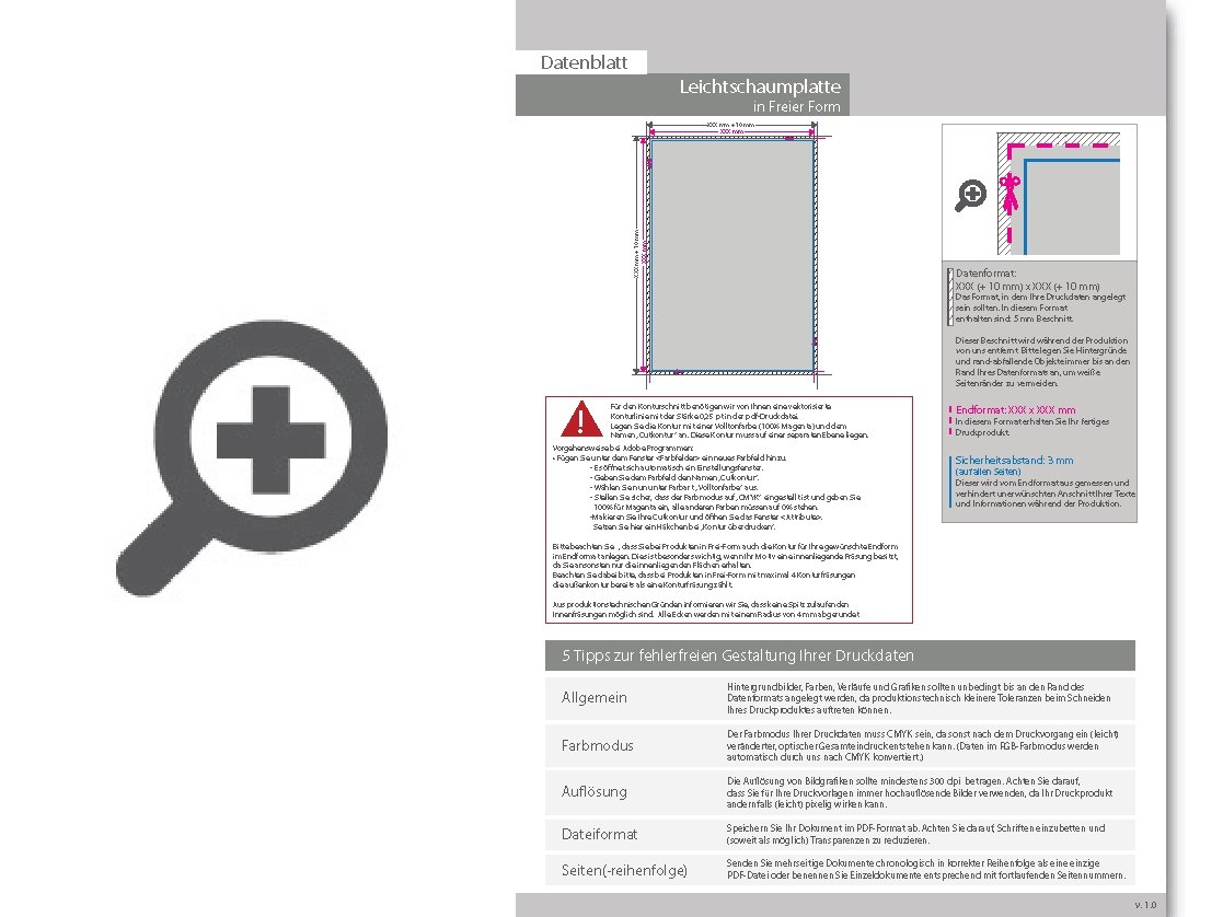 Product Bild leichtschaumplatte_smart-x_in_frei-form_(eine_kontur_m__glich)_im_kleinformat_ab_1_x_1_cm_einseitig_4_0-farbig_bedruckt